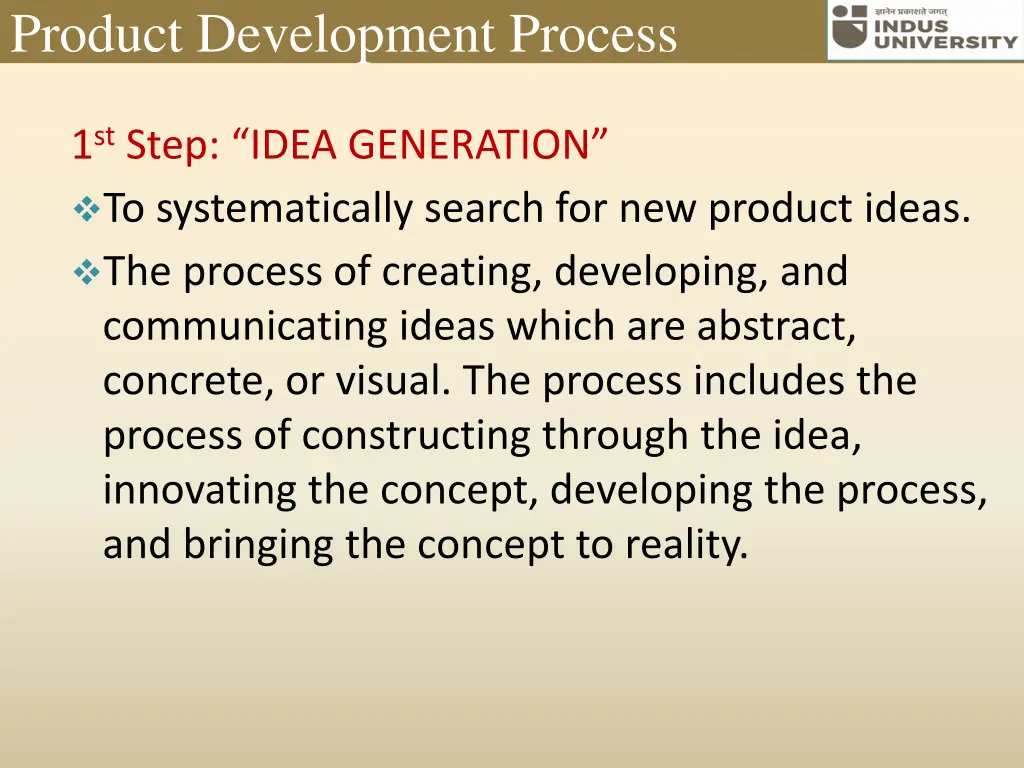 product development process