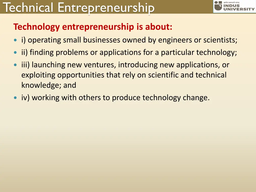 technical entrepreneurship 1
