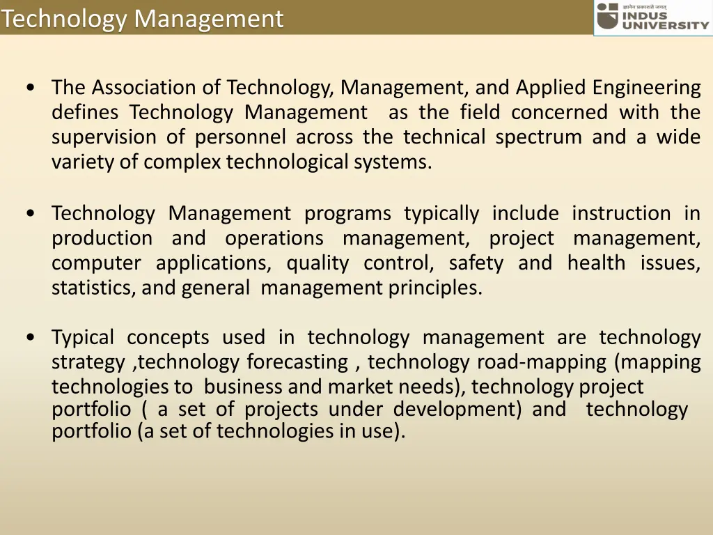 technology management 1