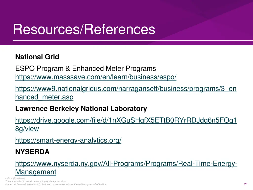 resources references