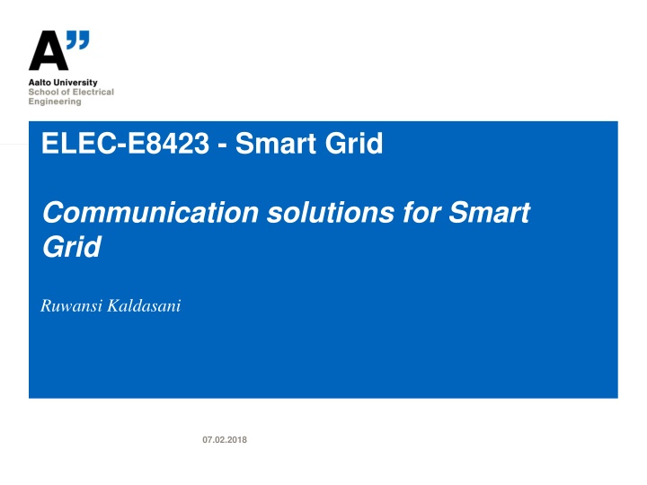 elec e8423 smart grid