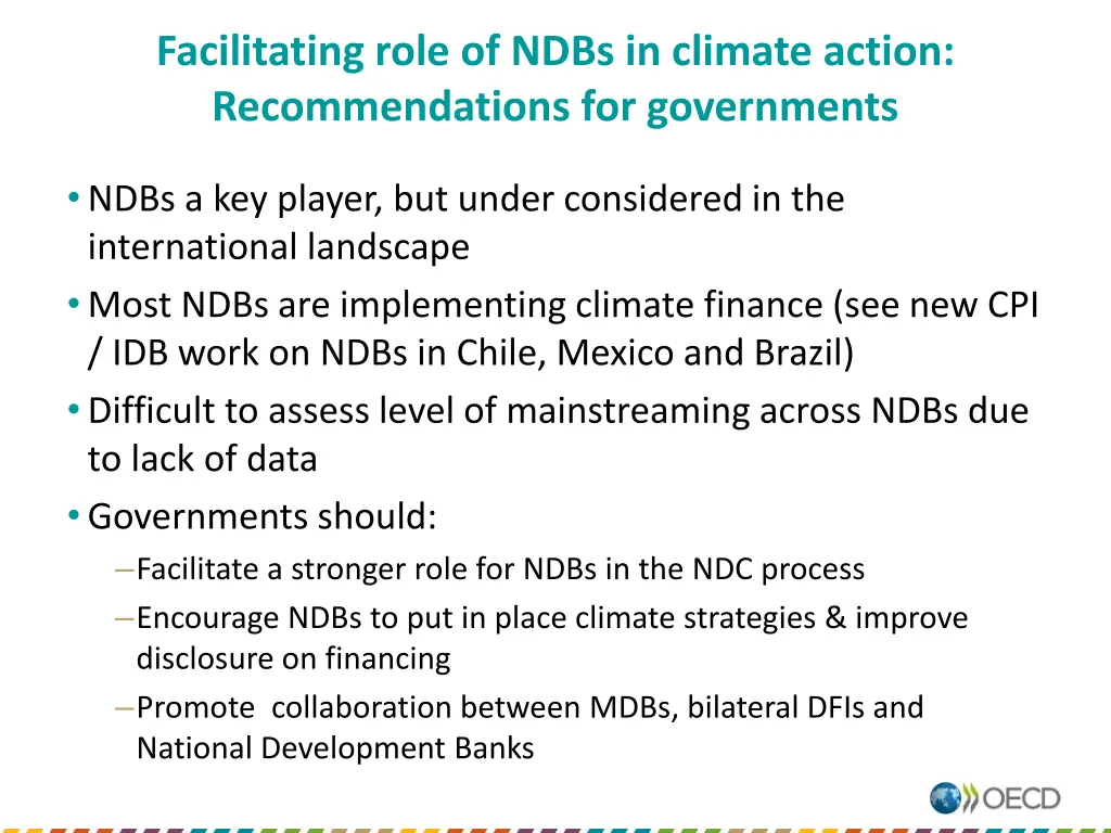 facilitating role of ndbs in climate action
