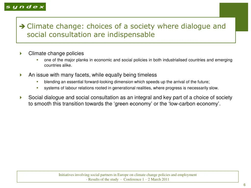 climate change choices of a society where