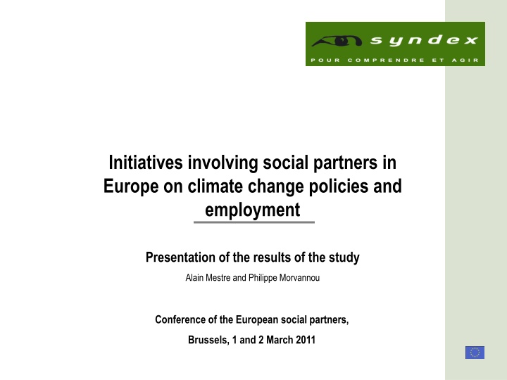 initiatives involving social partners in europe
