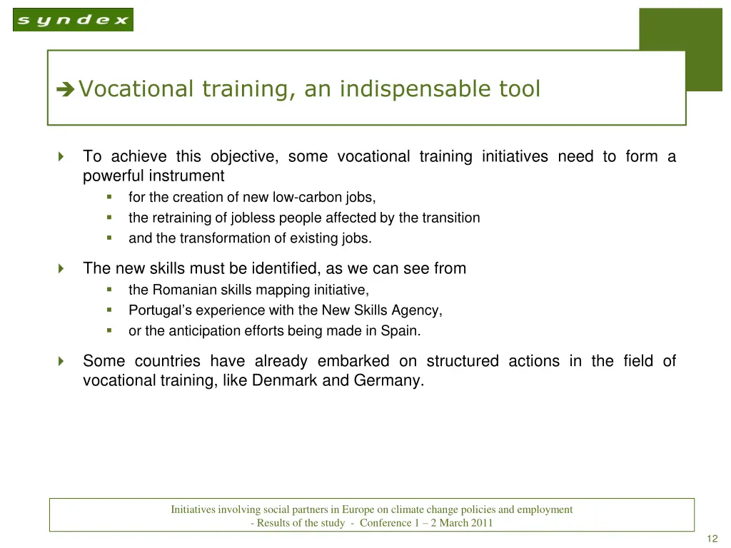 vocational training an indispensable tool