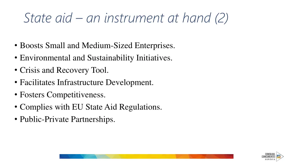 state aid an instrument at hand 2