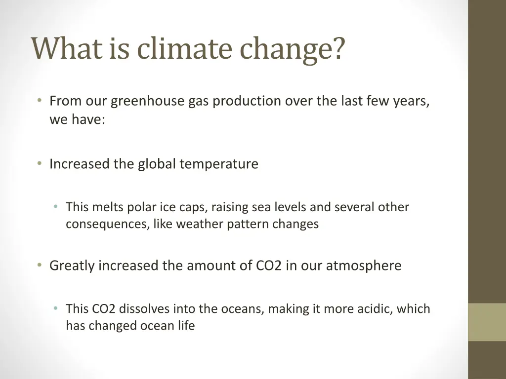 what is climate change