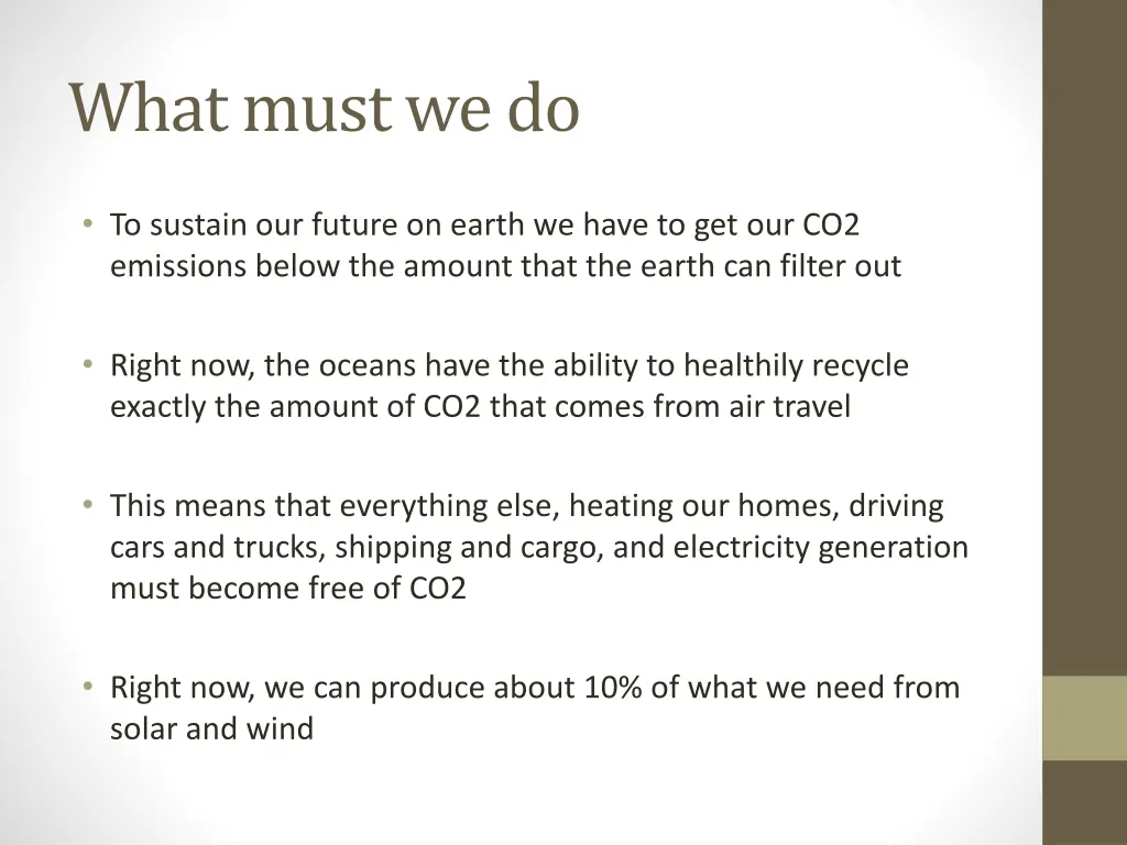 what must we do