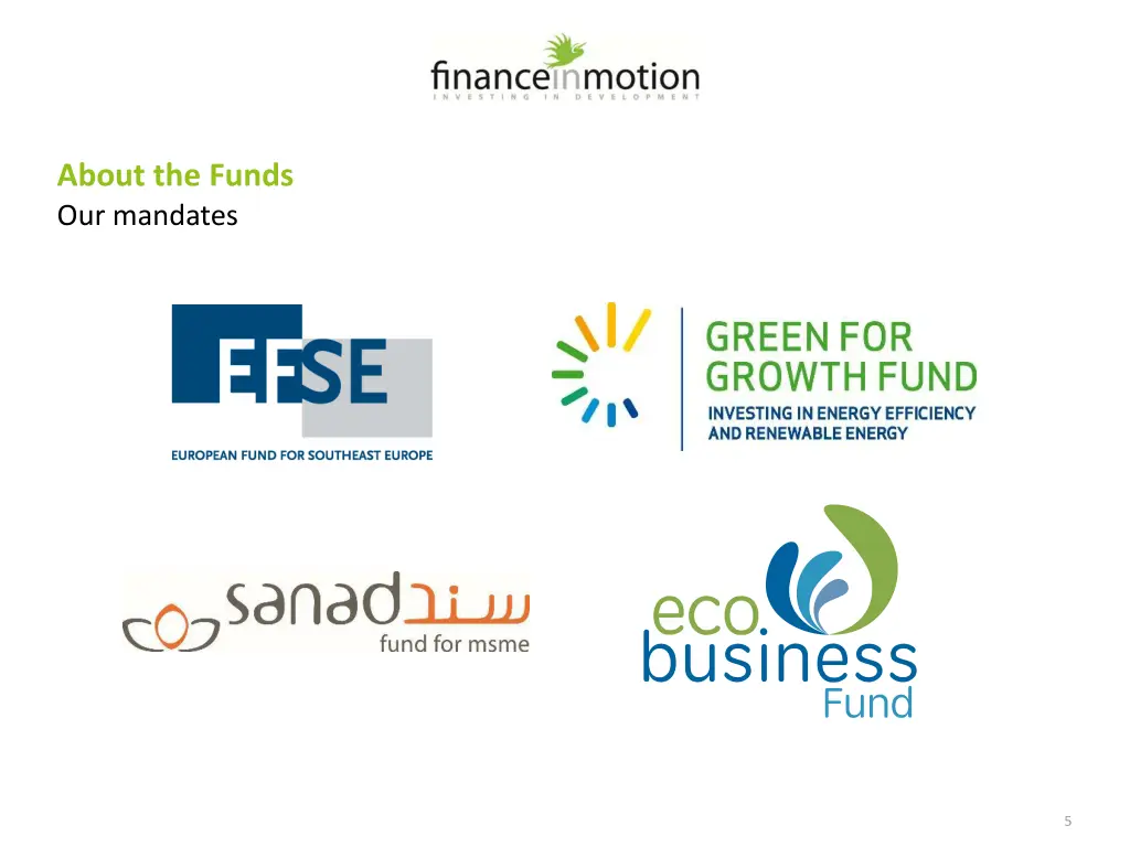 about the funds