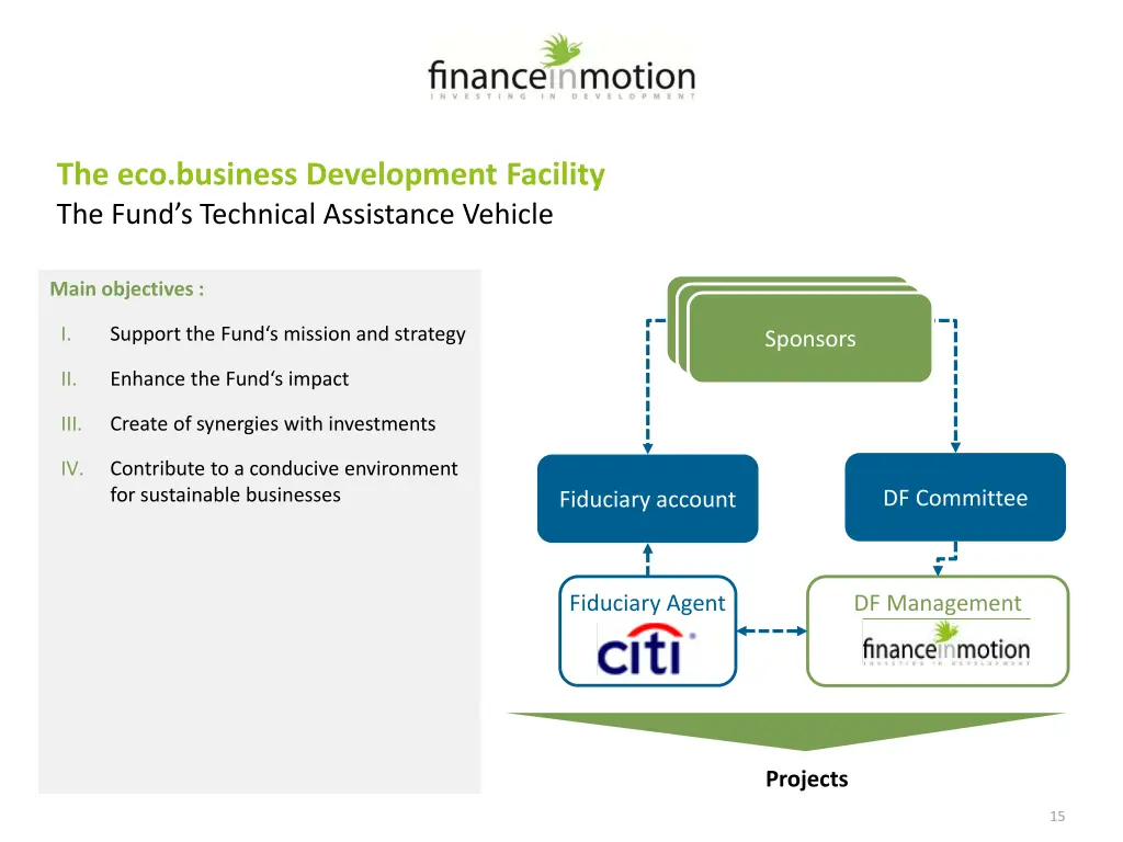 the eco business development facility