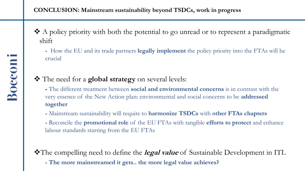 conclusion mainstream sustainability beyond tsdcs