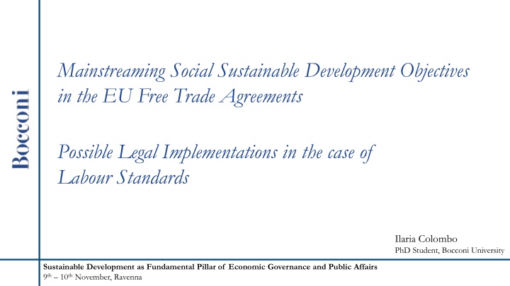 mainstreaming social sustainable development
