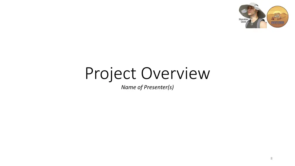 project overview name of presenter s