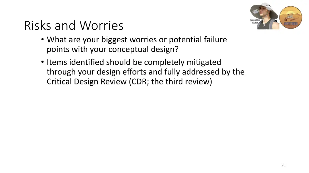 risks and worries what are your biggest worries