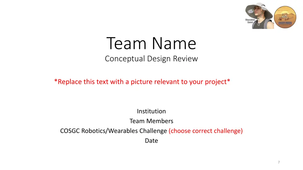 team name conceptual design review