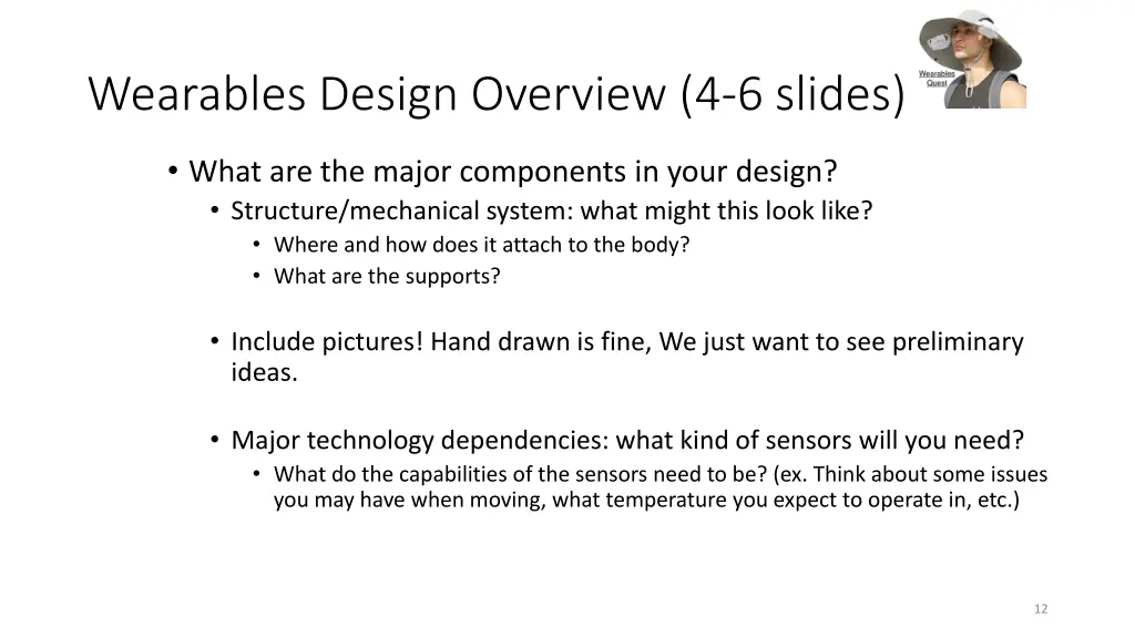 wearables design overview 4 6 slides