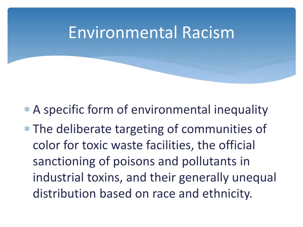 environmental racism