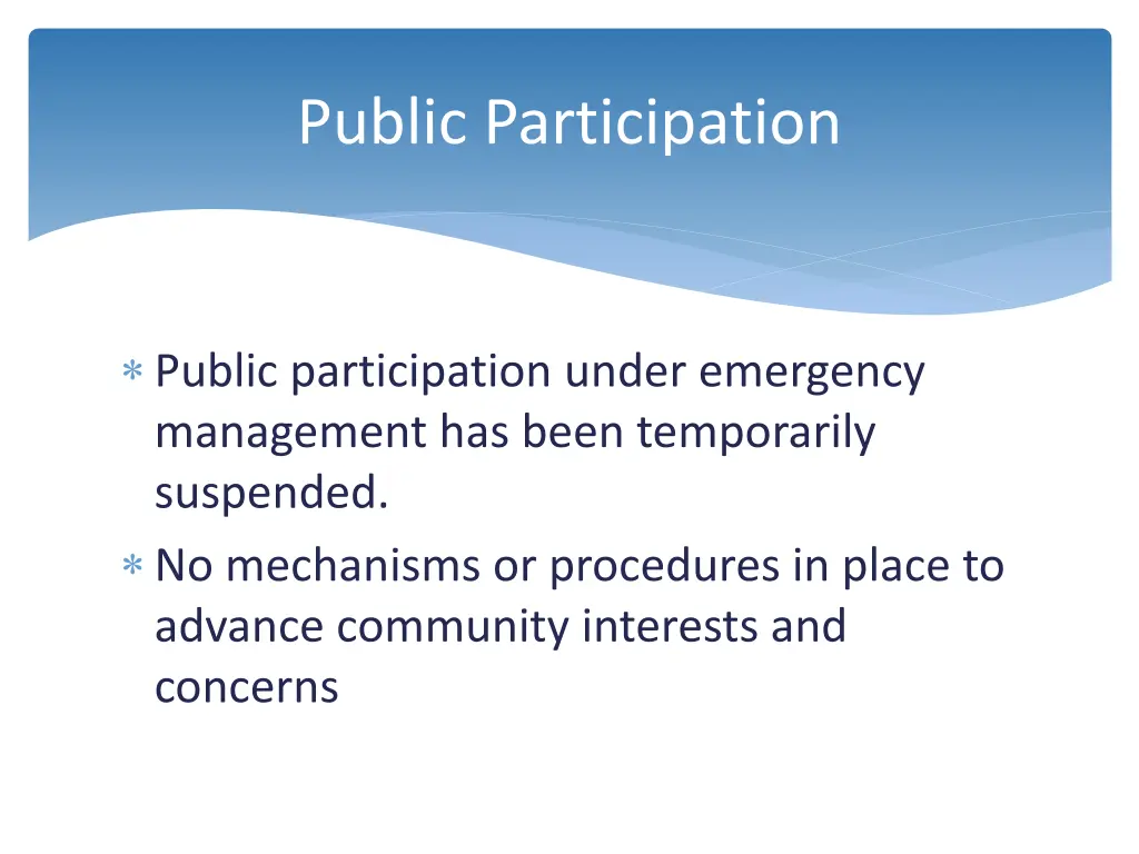 public participation