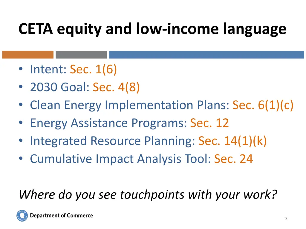 ceta equity and low income language