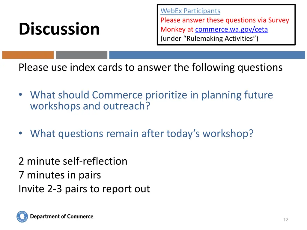 webex participants please answer these questions