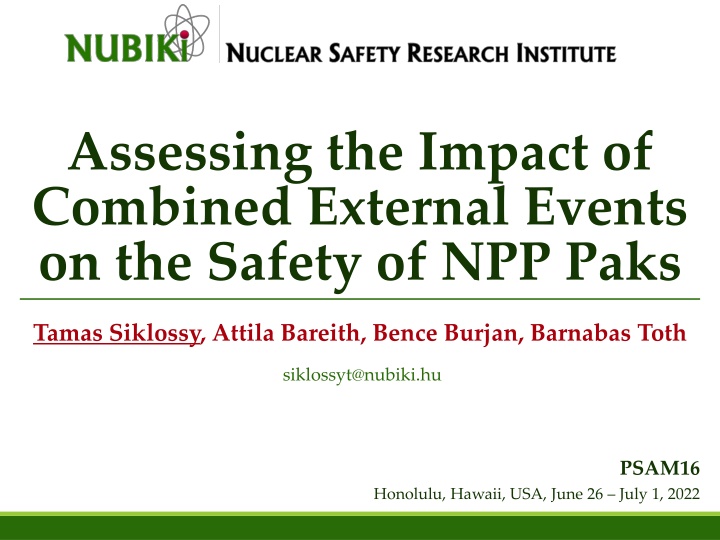 assessing the impact of combined external events