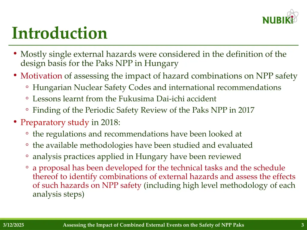 introduction mostly single external hazards were