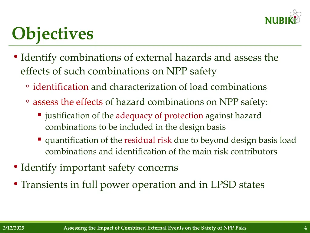 objectives identify combinations of external