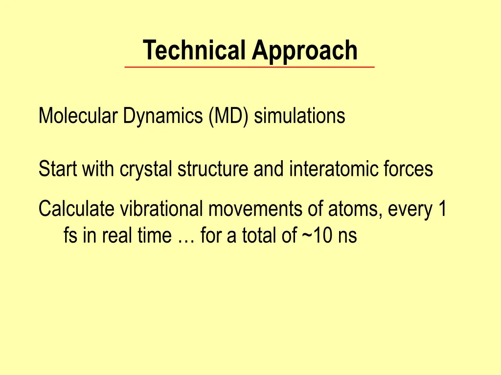 technical approach