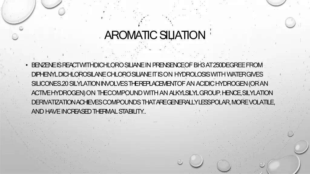 aromaticsiliation