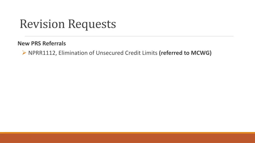 revision requests