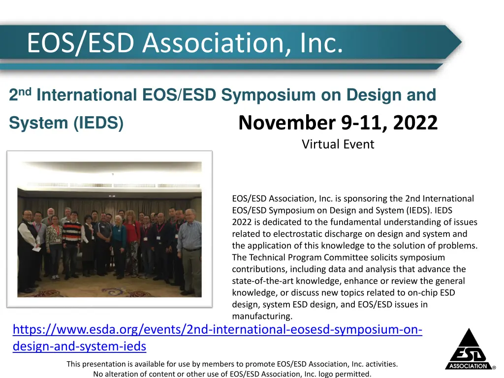 eos esd association inc 2