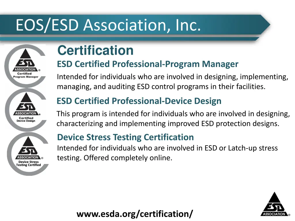 eos esd association inc 5