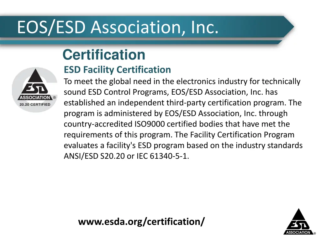 eos esd association inc 8
