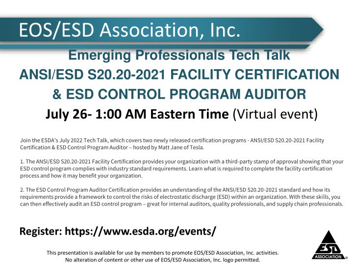eos esd association inc emerging professionals
