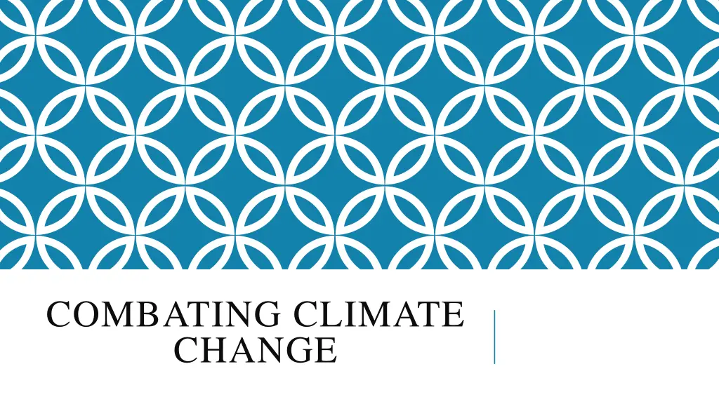 combating climate change
