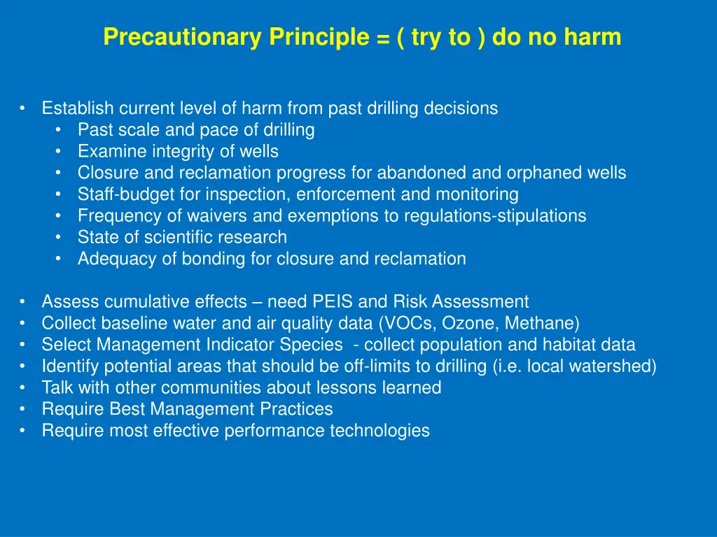 precautionary principle try to do no harm 1