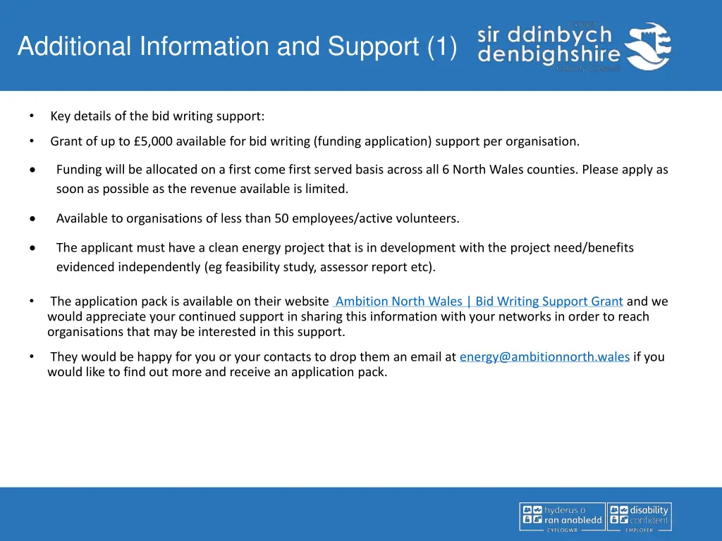 additional information and support 1 8