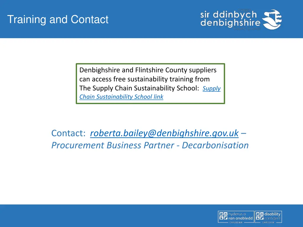 training and contact