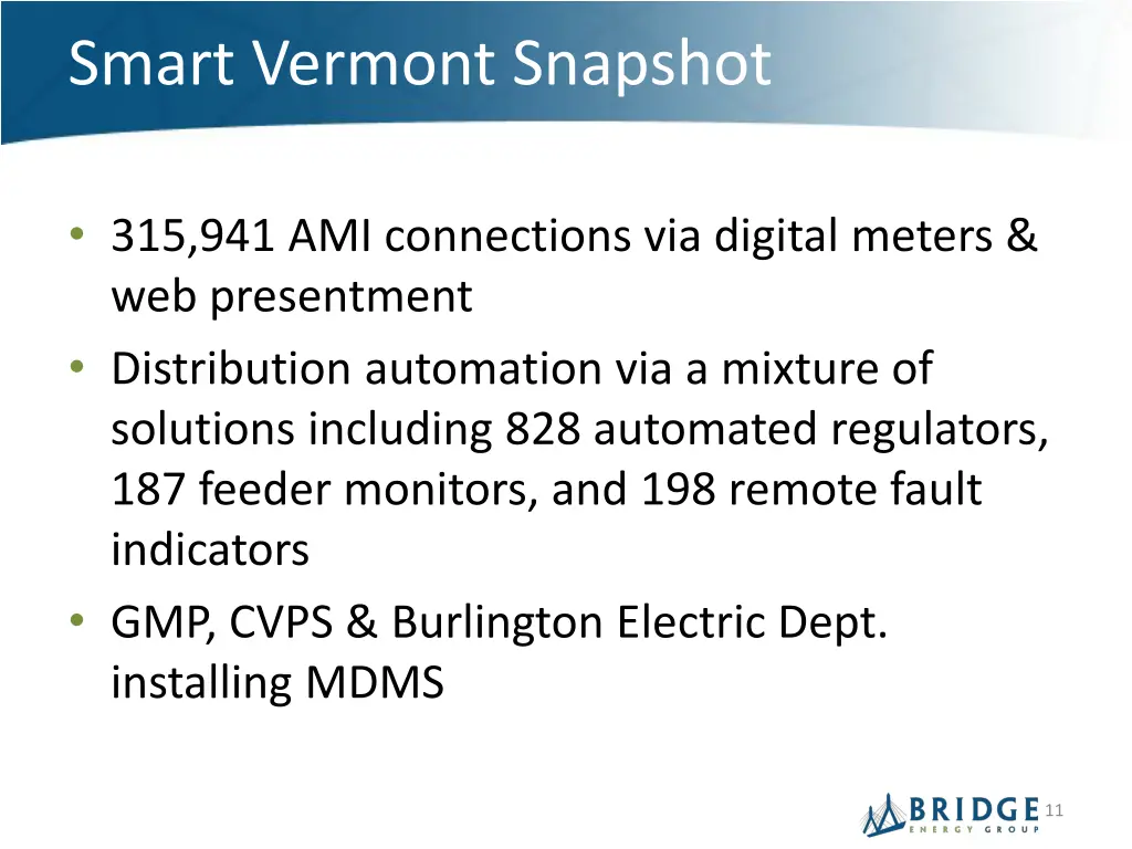 smart vermont snapshot