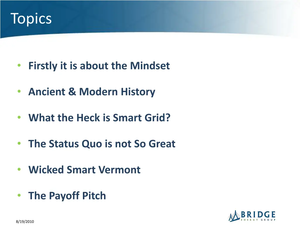 topics