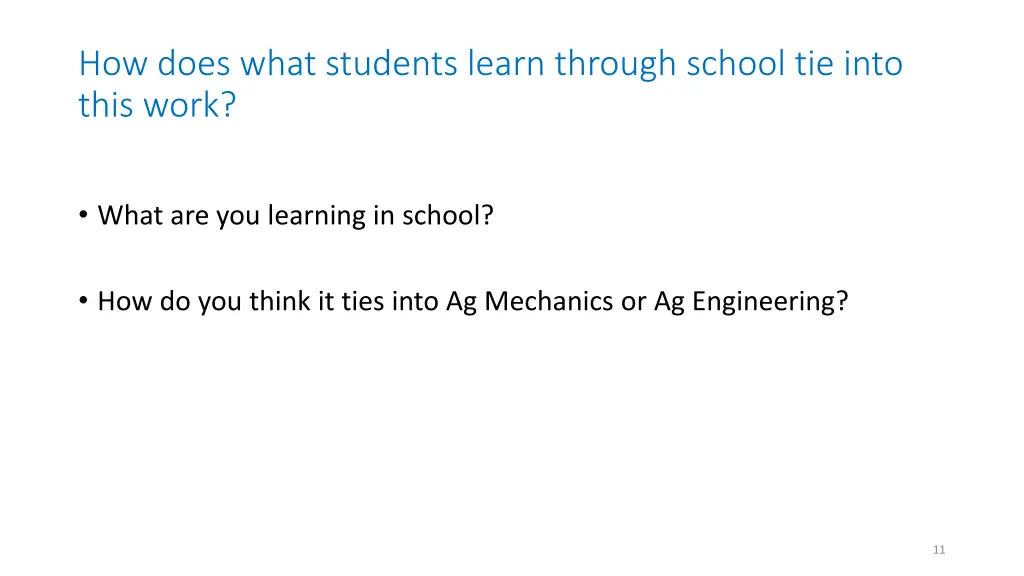 how does what students learn through school