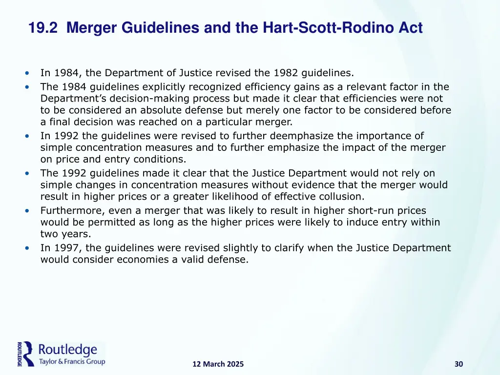19 2 merger guidelines and the hart scott rodino 4