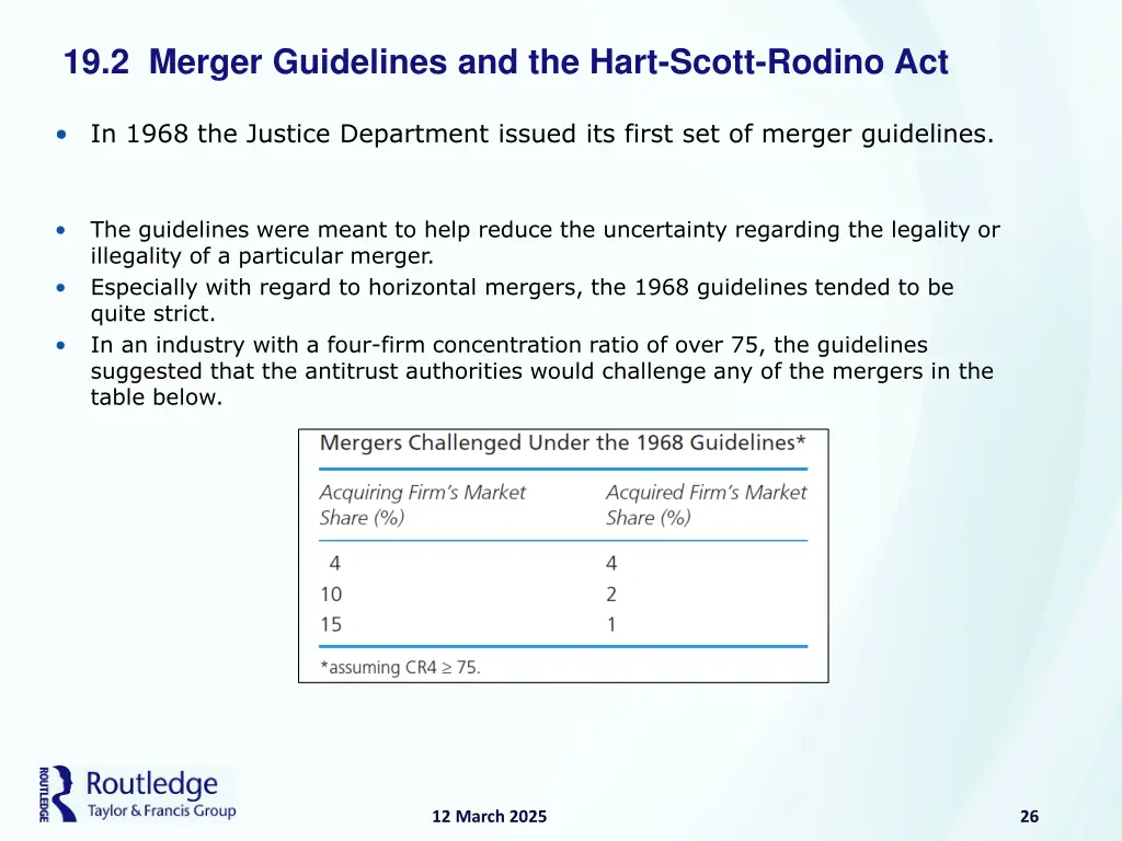 19 2 merger guidelines and the hart scott rodino