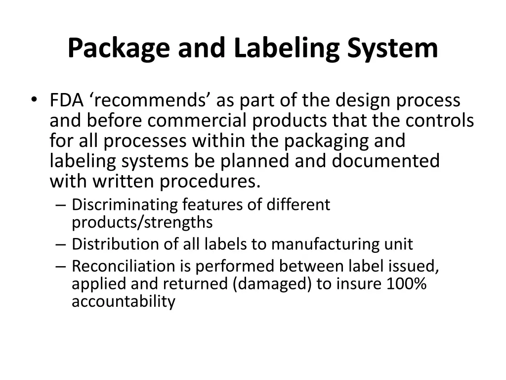 package and labeling system