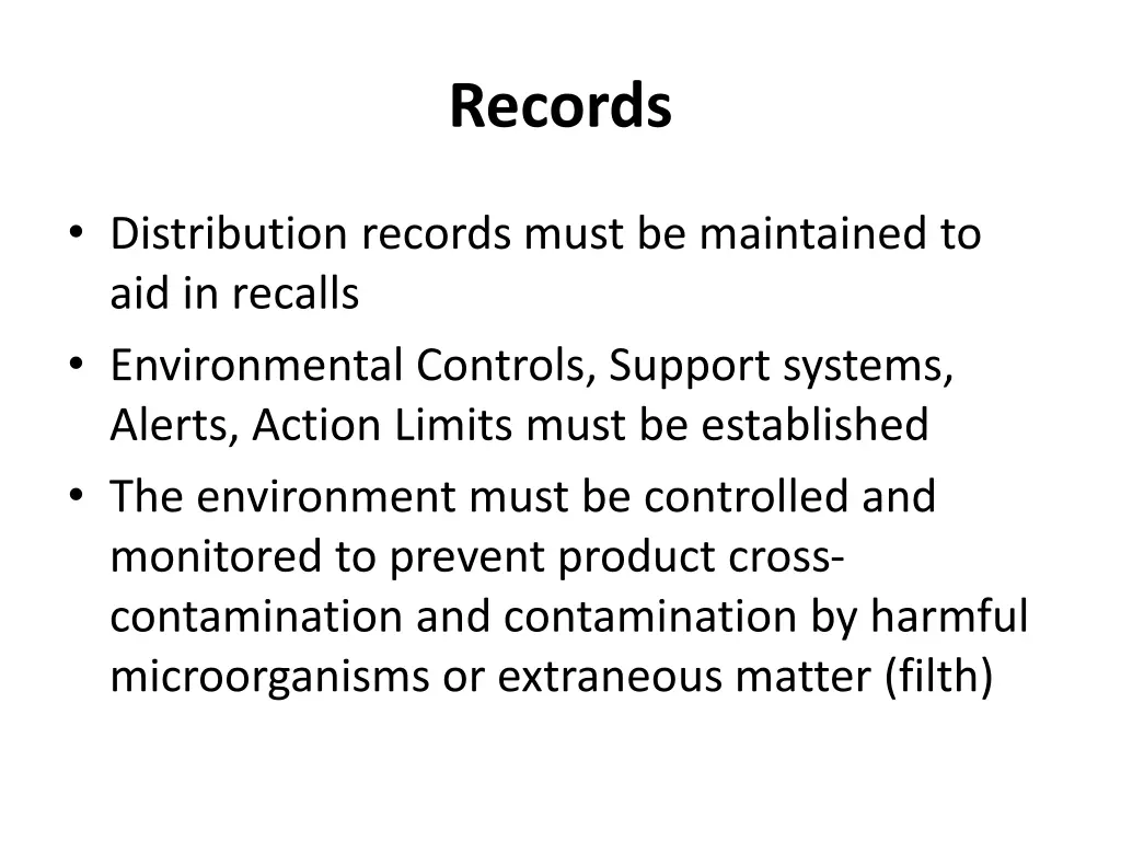 records
