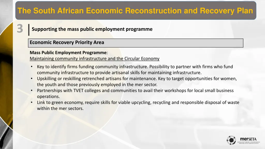 the south african economic reconstruction 3