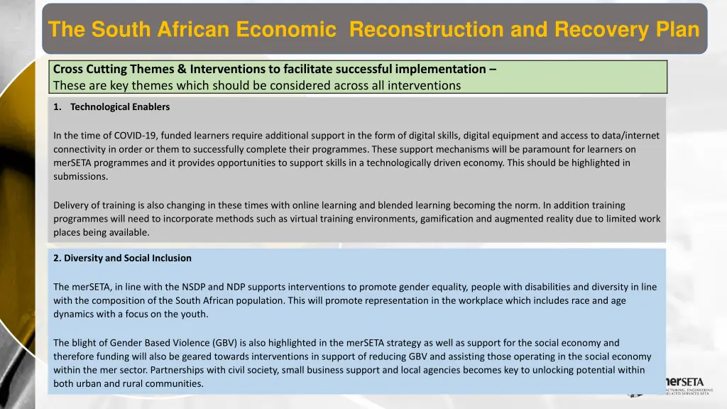 the south african economic reconstruction 5