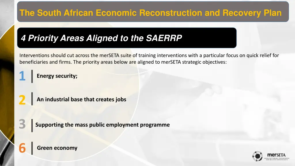 the south african economic reconstruction