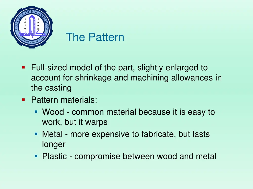 the pattern