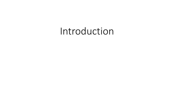 introduction